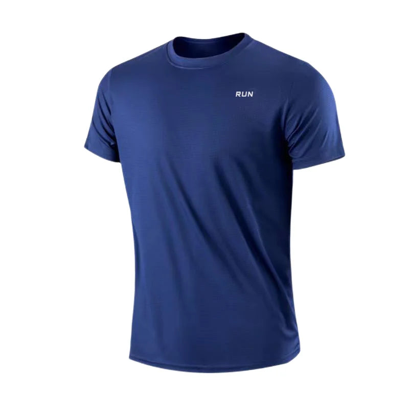 メンズ 速乾 半袖 ジム ランニング Tシャツ 吸汗速乾 クルーネック トレーニング エクササイズ スポーツシャツ トップス 軽量