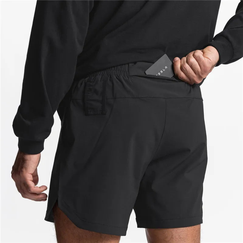 新作 メンズ ランニングショーツ スポーツ ジョギング フィットネス 速乾 ジム トレーニング ショートパンツ