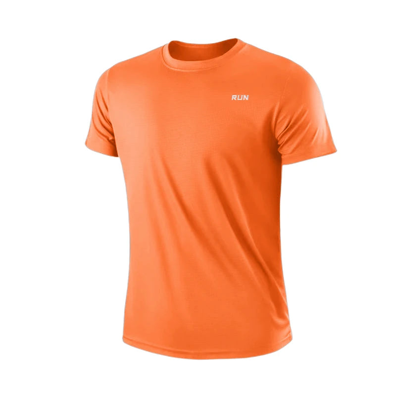 メンズ 速乾 半袖 ジム ランニング Tシャツ 吸汗速乾 クルーネック トレーニング エクササイズ スポーツシャツ トップス 軽量