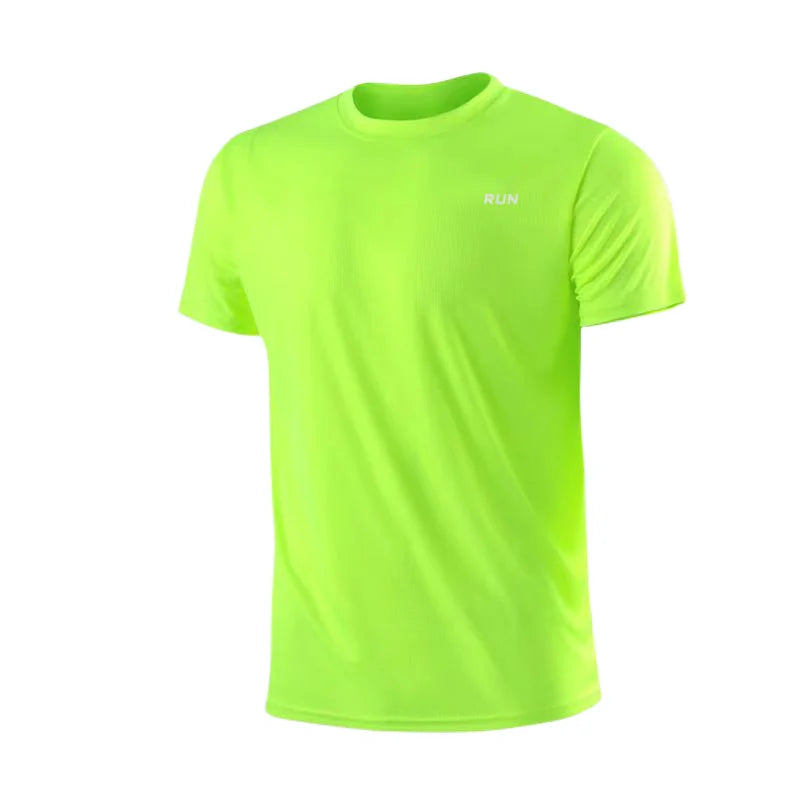メンズ 速乾 半袖 ジム ランニング Tシャツ 吸汗速乾 クルーネック トレーニング エクササイズ スポーツシャツ トップス 軽量