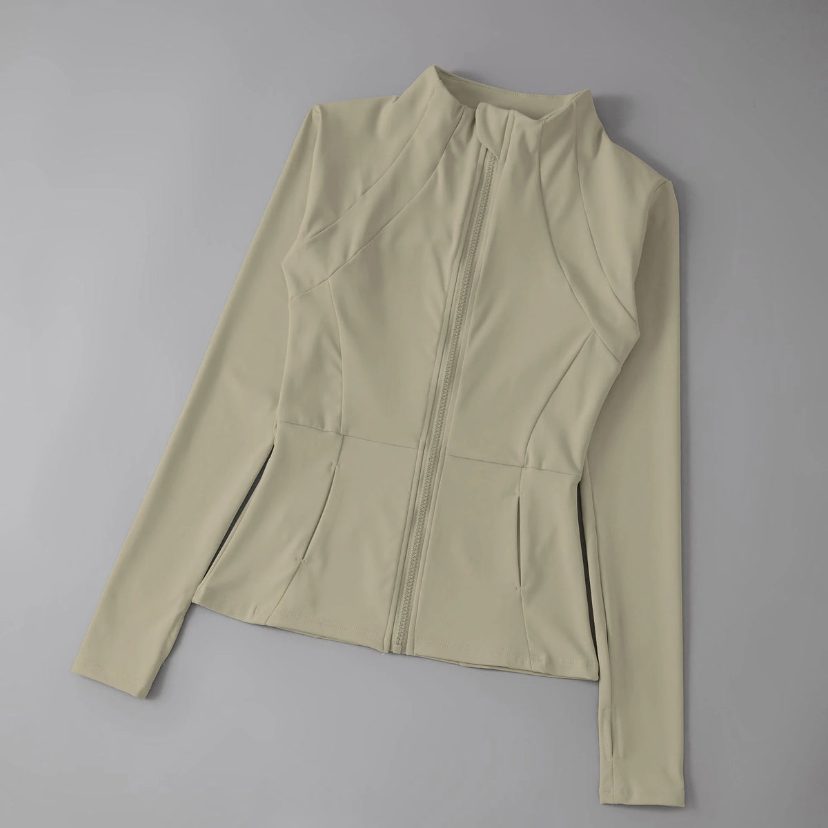 レディース ヨガ・ランニング用 ウインドブレーカー 長袖 スポーツジャケット トップス 吸汗速乾 トレーニングウェア